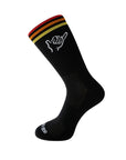 CALCETIN CICLISMO RACING LINE BLACK STRIPES