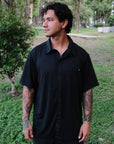 TECH PARTY SHIRT BLACK RELAX FIT