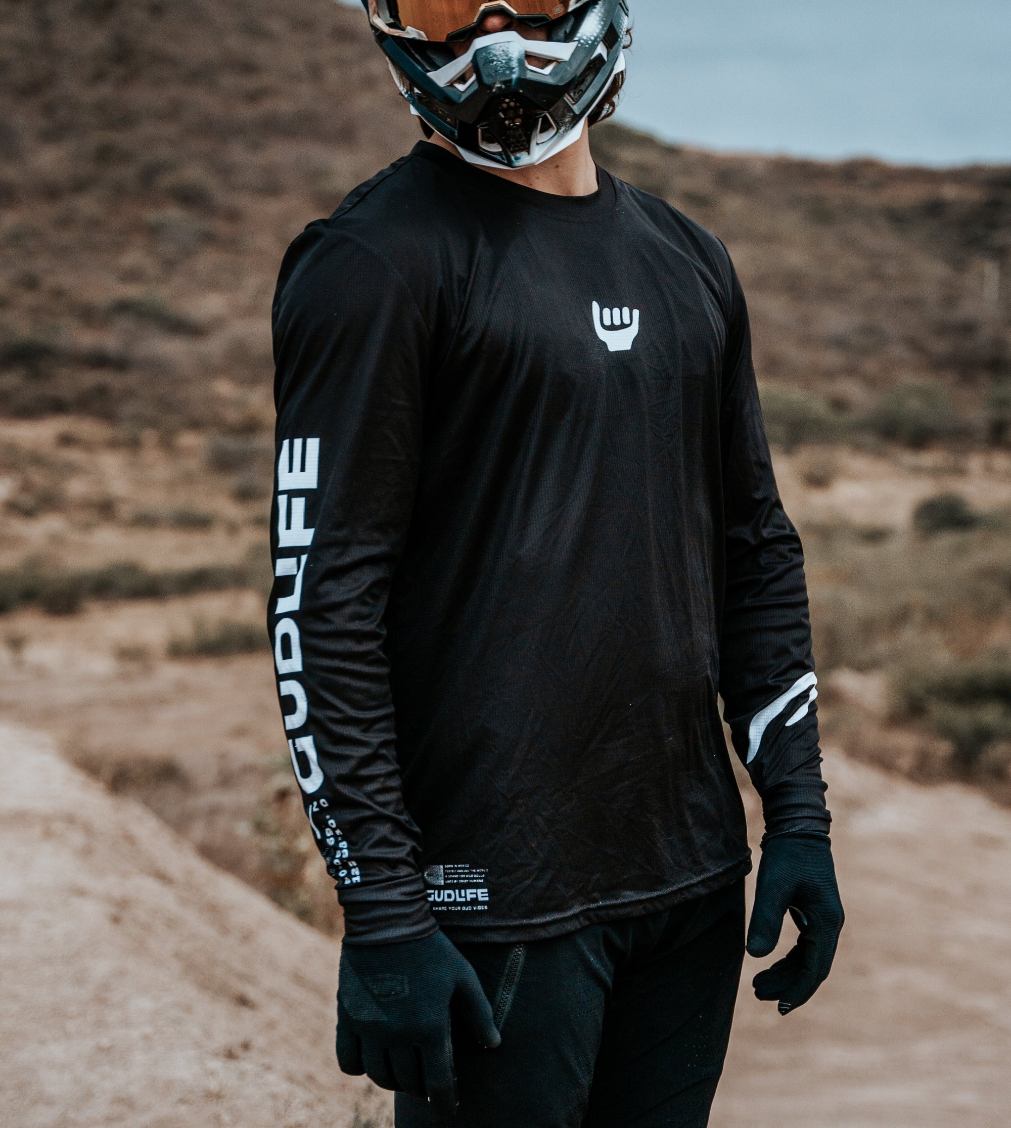 MTB JERSEY LONG SLEEVE PEAK BLACK