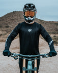 MTB JERSEY LONG SLEEVE PEAK BLACK