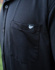 TECH PARTY SHIRT BLACK RELAX FIT