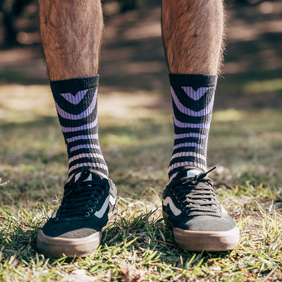 PEACH ZEBRA SOCKS