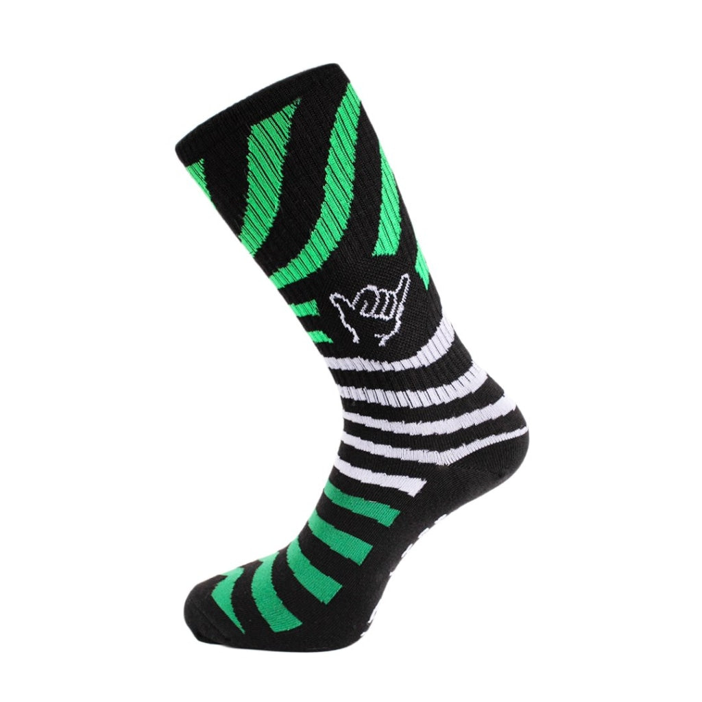 Green Zebra Socks