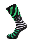 Green Zebra Socks