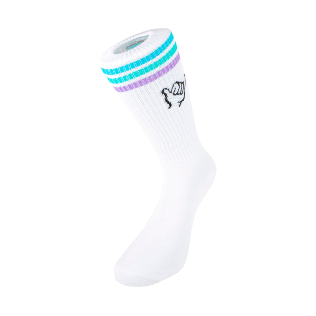 Shaka Socks Stripes White