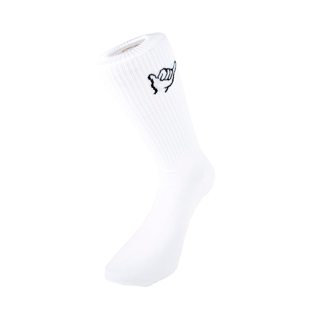 Shaka Socks White