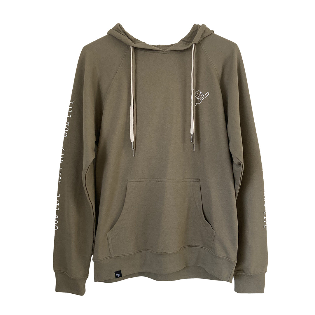 SHAKA LIGHT HOODIE GREEN